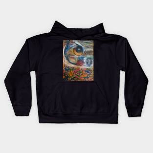 Owl up in your face Kids Hoodie